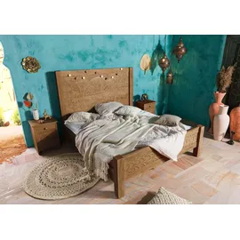 MASSIVMOEBEL24.DE Mango 180 x 200 cm Beige