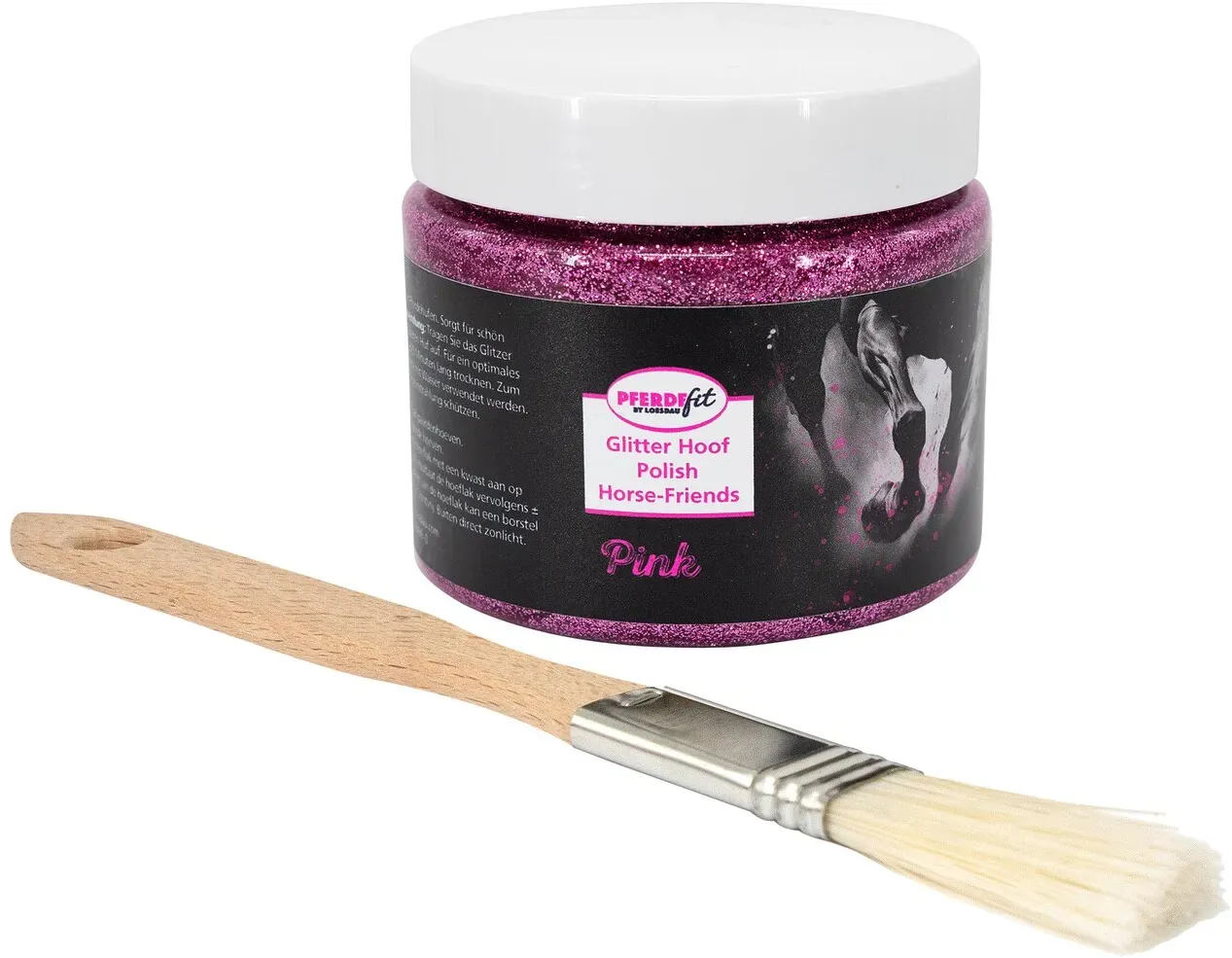 PFERDEfit by Loesdau Glitzer Huflack pink 150 ml
