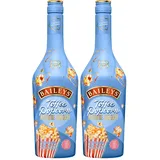Baileys Toffee Popcorn Likör, pur auf Eis oder in Cocktails genießen, Aromen von Butter und Sahne, perfekt für Filmabende, 17% Vol, 700 ml, Einzelflasche (Packung mit 2)