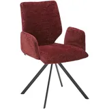 Venjakob Armlehnstuhl, Anthrazit, Bordeaux, Metall, Textil, eckig, Stativgestell, 55x92x64 cm, Goldenes M, Made in Germany, Dgm, DGM-Emissionslabel, Lederauswahl, Stoffauswahl, Sitzfläche 360° drehbar, inklusive Armlehnen, Gestellauswahl, automatische Rückholfunktion, Esszimmer, Stühle, Esszimmerstühle, Armlehnenstühle