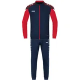 Jako Trainingsanzug Polyester Performance marine/rot 116