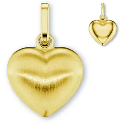Ketten-Anhänger ONE ELEMENT "Herz Herz Anhänger aus 333 Gelbgold", gold, Schmuckanhänger, Damen, Gelbgold 333-Gold, Gelbgold 333, Gold, zeitlos schön – für besondere Momente gemacht