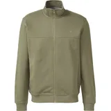 s.Oliver Sweatshirt-Jacke mit Stehkragen und Eingrifftaschen - olive - L