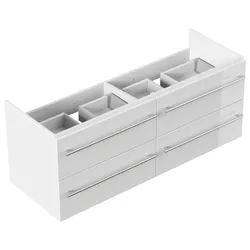 Unterschrank für Subway 2.0 130 cm B SoftClose weiss hochglanz