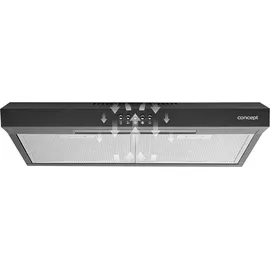 Concept Unterbau-Dunstabzugshaube 60 cm Schwarz