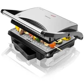 Cecotec 3023 Kontaktgrill 1000W - Schwarz/Silber