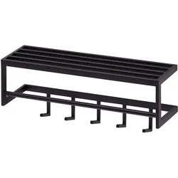 Wandgarderobe ca. 70x20x20 cm Schwarz
