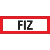  Aufkleber I Feuerwehrschild FIZ, DIN 4066, Folie, selbstklebend, 297x105mm,