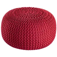 Amagohome PREMIUM Sitzhocker Pouf ø 45cm Strickpouf Indoor u.