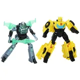 Hasbro Transformers EarthSpark Cyber-Combiner Bumblebee und Mo Malto