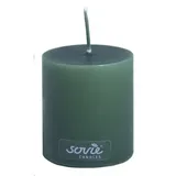 Sovie CANDLES Stumpenkerze 60 mm dunkelgrün