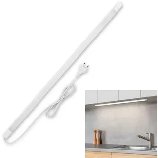 REV Ritter REV Unterbauleuchte Küche LED - Schrankbeleuchtung 80cm, 12W, 1020 Lumen, warmweiß - LED Leiste Küche mit Schalter - einfache Montage, weiß