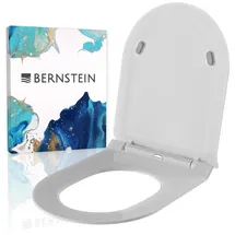 Bernstein WC-Sitz Bernstein U2019 Softclose flach Ersatzdeckel Weiß glänzend