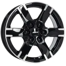 ALUTEC München Titan 7,5 x 17 6 x 139,7 ET55 Schwarz/Poliert