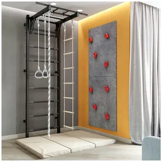 JEFlex Sprossenwand Verstärkte Sprossenwand ClimbMaxx M8 - SCHWARZ schwarz