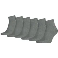 Tommy Hilfiger Herren Socken, 6er Pack - Men's Quarter, ECOM Grau 47-49