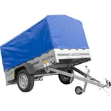 PKW-Anhänger 200x125 UNITRAILER GARDEN 201 KIPP mit blauer Hochplane