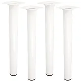 MS Beschläge 500mm Möbelfüße 4er Set runde Möbelbeine Tischfüße M10 Gewindegang