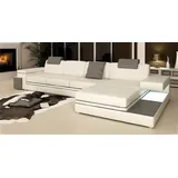 JVmoebel Ecksofa Polster Couch Sofa Wohnlandschaft Sitz Eck Garnitur Leder Textil PHM88 w