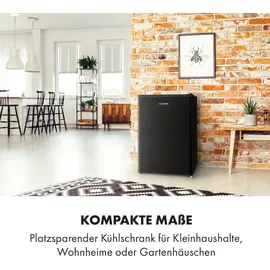 Klarstein Delaware Kühlschrank 75 l 45 cm hoch Schwarz