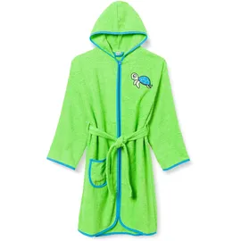Playshoes Unisex Kinder Frottee-bademantel Morgenmantel, Schildkröte, 122-128 EU