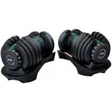 PH Fitness Verstellbare Hantel Set 24KG Dunkel Grün - 2 STÜCK - Smart Hanteln - Adjustable Dumbbells von 2,5 bis 24 kg - 15-in-1 Kurzhantel Dumbells - Grün