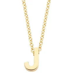 Blush 3155YGO_J Damen-Halskette 585 Gold mit Anhänger Buchstabe J