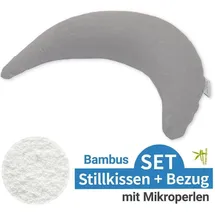 Theraline Reisekissen Bambus 140 cm Meliert Grau