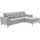 sit&more Ecksofa SIT & MORE "Zora", grau (hellgrau), B:262cm H:92cm T:164cm, 95% Polyester 5% Polyamid, Sofas, Ecksofa, wahlweise mit Bettfunktion und Bettkasten