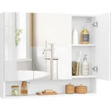 VASAGLE Kailyn Badezimmerschrank 16,5 x 90 x 75 cm Wolkenweiß