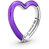 PANDORA ME Leuchtendes Violett Herz Styling-Connector aus Sterling-Silber; nur kompatibel Me Armbändern