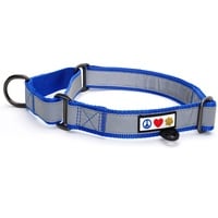 Pawtitas Martingale Hundehalsband Welpenhalsband Reflektierendes Hundehalsband Trainingshalsband für Hunde Erziehungshalsband für Hunde Klein Hundehalsband Blau Hundehalsband