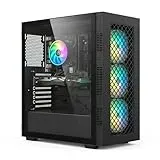 STGsivir Gamer-PC, fester Gaming-Computer, GeForce RTX 2060 Super 8 GB GDDR6, Core i7 8. bis zu 4,1 GHz, 32 GB DDR4, 1 TB SSD, WiFi 6, BT 5.0, RGB-Lüfter x3, Windows 11 Pro