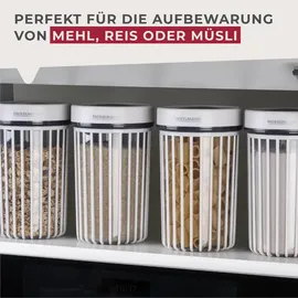Fackelmann Vorratsdose gerillt 1100 ml 4 St.