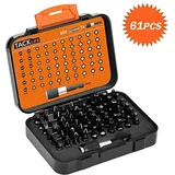 Tacklife PSDB1A 61 in 1 Schraubendreher Bit Set Präzisions Magnet Schraubendreher Kit mit 60 Schraubenbits in verschiedenen Größen