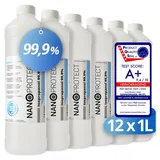 Nanoprotect Isopropanol 99,9% - 1 Liter Reinigungsalkohol (Premium IPA - Made in Germany - Für Haushalt und Elektronik)