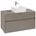 Waschbeckenunterschrank 1000x548x500 mm, 2 Auszüge , für Waschbecken mittig, C03800, Farbe: Front/Korpus: Truffle Grey, Griff: Truffle Grey