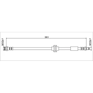 METZGER Bremsschlauch 4111779