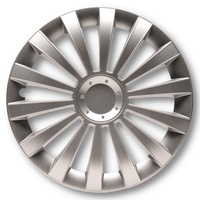ALBRECHT AUTO-ZUBEHÖR 4x Radzierblenden Meridian silber 14 Zoll