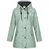 ankerglut Regenjacke "Friesennerz HALIFAX UMBRELLA", Damen, Gr. 34 (XS), grau, Obermaterial: 100% Polyurethan; Futter: 100% Polyester, figurumspielend, gerader Abschluss mit Druckknopf, Jacken Regenjacke, auch in Großen Größen erhältlich