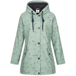ankerglut Regenjacke "Friesennerz HALIFAX UMBRELLA", Damen, Gr. 34 (XS), grau, Obermaterial: 100% Polyurethan; Futter: 100% Polyester, figurumspielend, gerader Abschluss mit Druckknopf, Jacken Regenjacke, auch in Großen Größen erhältlich