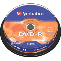 Verbatim DVD-R 4,7 GB 16x 10 St. Spindel
