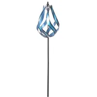 Trendline Gartenstecker Metall Windrad 140 cm blau