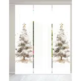 HOME WOHNIDEEN Schiebegardine HOME WOHNIDEEN "CHRISTMAS TREE", beige (natur), B:60cm H:245cm, Polyester, Gardinen, SET, Schiebewand, Dekostoff, Digitaldruck