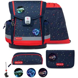Rucksack Classy Plus ergonomisches Schulranzen-Set 5-teilig Gamer