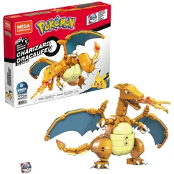 Mega  Pokémon Glurak, Bauset, Bausteine, Sammelfigur, 223 Teile