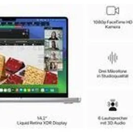 Apple MacBook Pro M3 2023 14" M3 Pro 18 GB RAM 1 TB SSD 18-Core GPU Silber