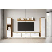 INOSIGN Wohnwand »BOGOTA XL, Vitrine Türanschlag links/rechts wechselbar« 4 Stk. tlg., weiß