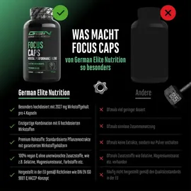 German Elite Nutrition Focus Caps Mental Performance Blend Kapseln 120 St.