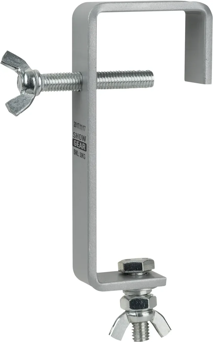 Showgear 50 mm Heavy Duty Pipe Clamp Zulässige Nutzlast: 30 kg - Stahl - Silber